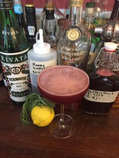 Brandy and Blackberry Rosemary Shrub